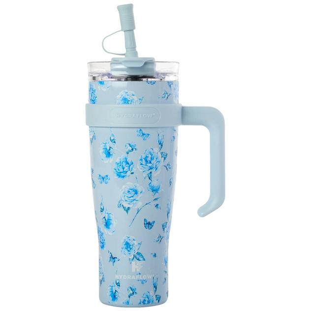 Gourmet Home Capri Insulated Tumbler with Handle - Azure