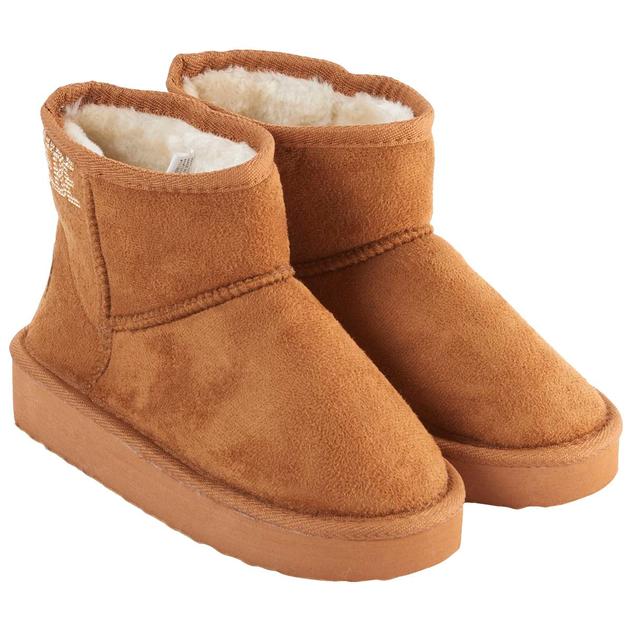 Girls Bebe Short Boots w/Rhinestone Logo