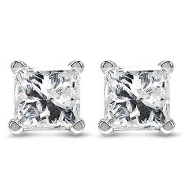 Haus of Brilliance 1/4ctw. Lab Grown Diamond Square Stud Earrings