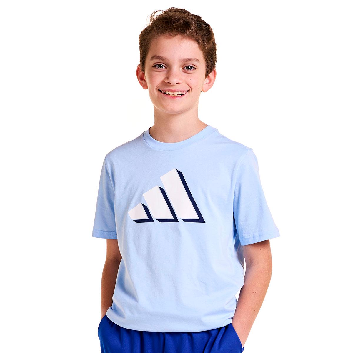 Boys (8-20) adidas(R) Short Sleeve Big Logo Tee