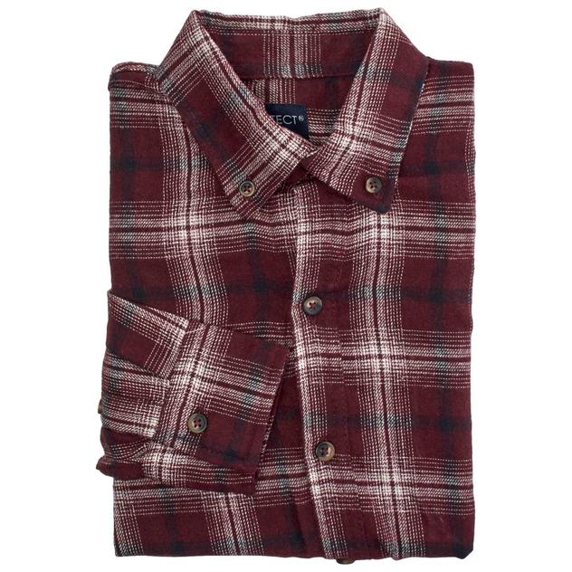 Young Mens Architect® Jean Co. Flannel Button Down - Red/Navy