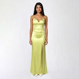 Juniors Emerald Sundae Sweetheart Satin Sheath Dress