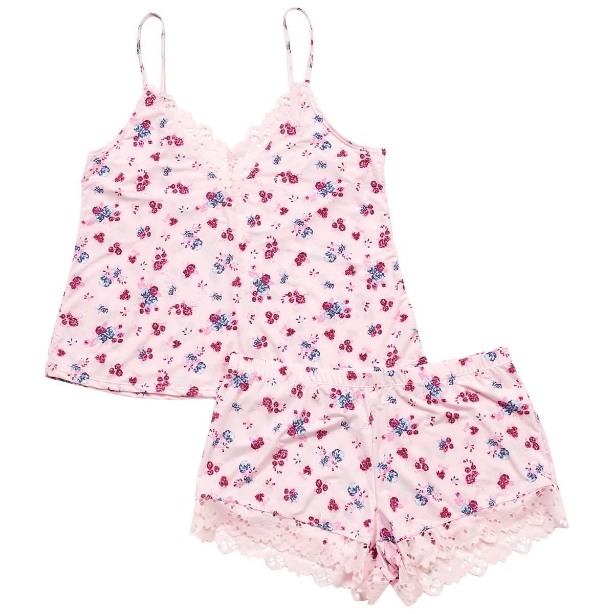 Womens Jessica Simpson Poly Spand Lace Trim Flowers Printed Deep