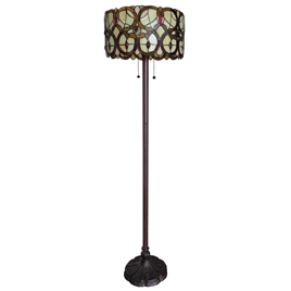HomeRoots 63 Beige Metal Two Light Torchiere Floor Lamp With Re
