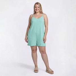 Juniors Plus Jolie & Joy Oversized Onesie Romper With Pockets