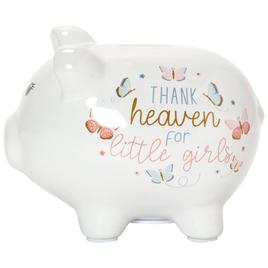 Baby Girl Baby Essentials(R) Thank Heaven For Girls Piggy Bank