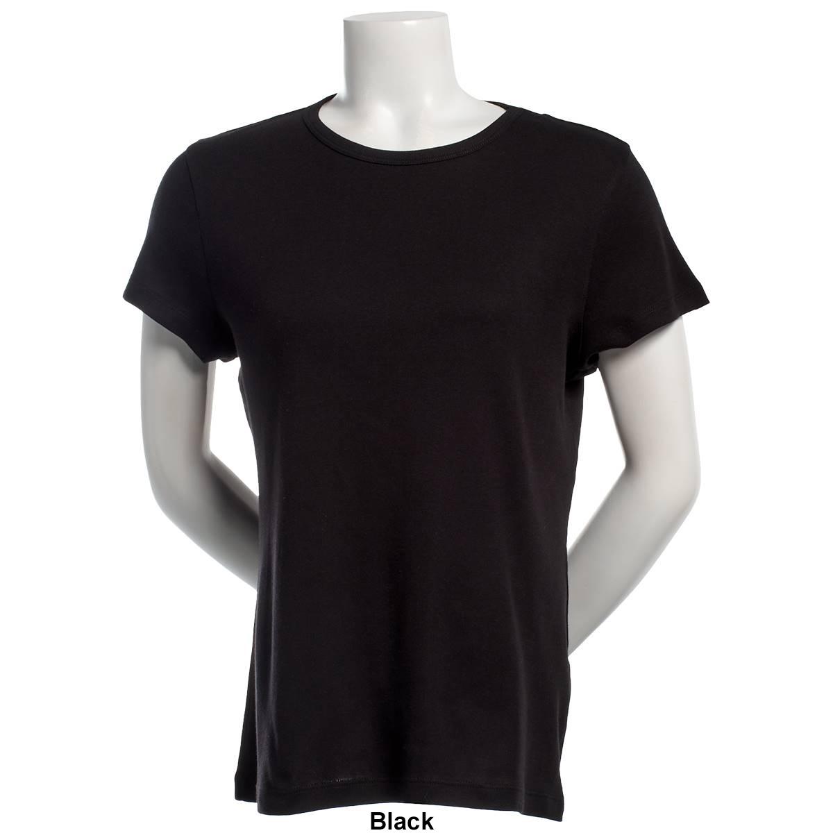 Womens Architect® Short Sleeve 1x1 Ribbed Crew Neck Tee