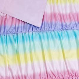 Alex &amp; Bella Rainbow Rouched Microfiber Comforter Bedding Set