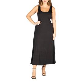 Plus Size 24/7 Comfort Apparel A-Line Tank Maxi Dress