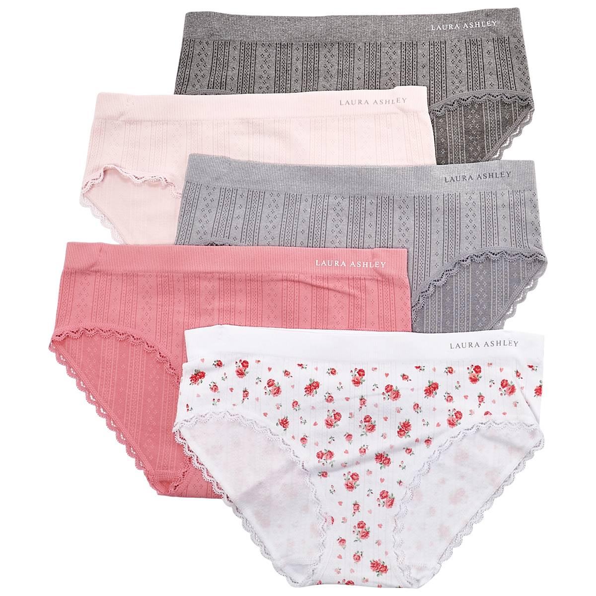 Womens Laura Ashley(R) 5pk Hipster Panties LS1627-5PKW