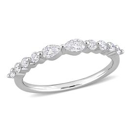 Platinum Plated 5/8ctw. Lab Grown Diamond Ring