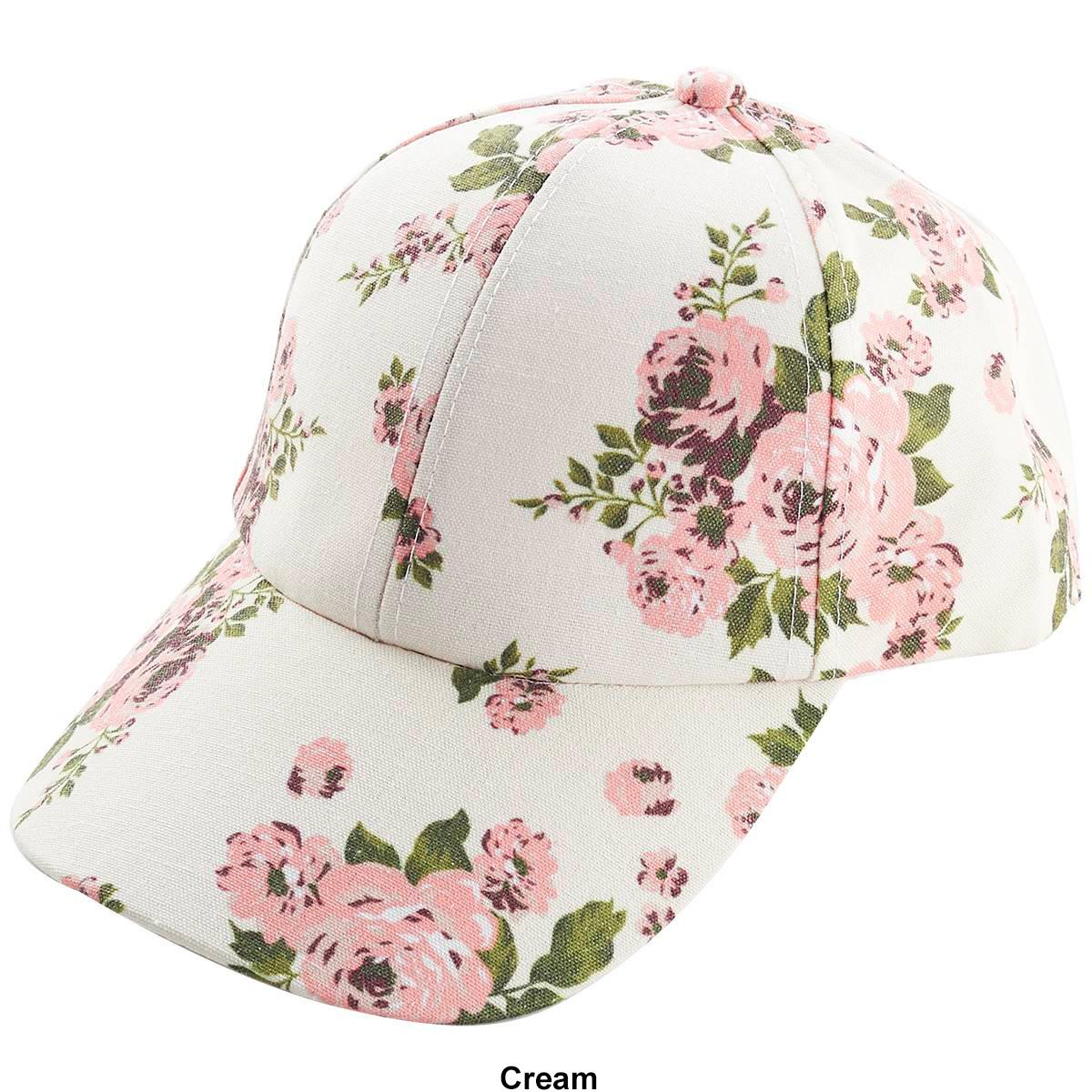 Womens Madd Hatter All Over Floral Baseball Cap
