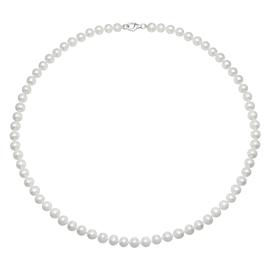 Gemstone Classics(tm) 18in. Sterling Silver & 6x7mm Pearls Necklace