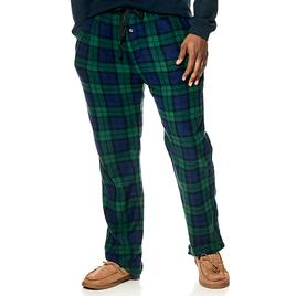 Mens Architect(R) Plaid Rolled Pajama Pants - Green/Navy