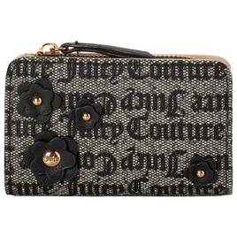 Womens Juicy Couture Floral Double Snap Pouch Wallet