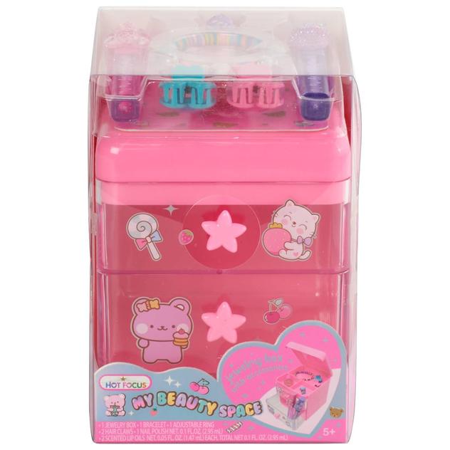 Girls Hot Focus® 8pc. My Beauty Space Jewelry Box & Accessories