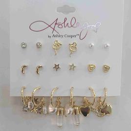 Ashley 9pr. Celestial Earrings Set