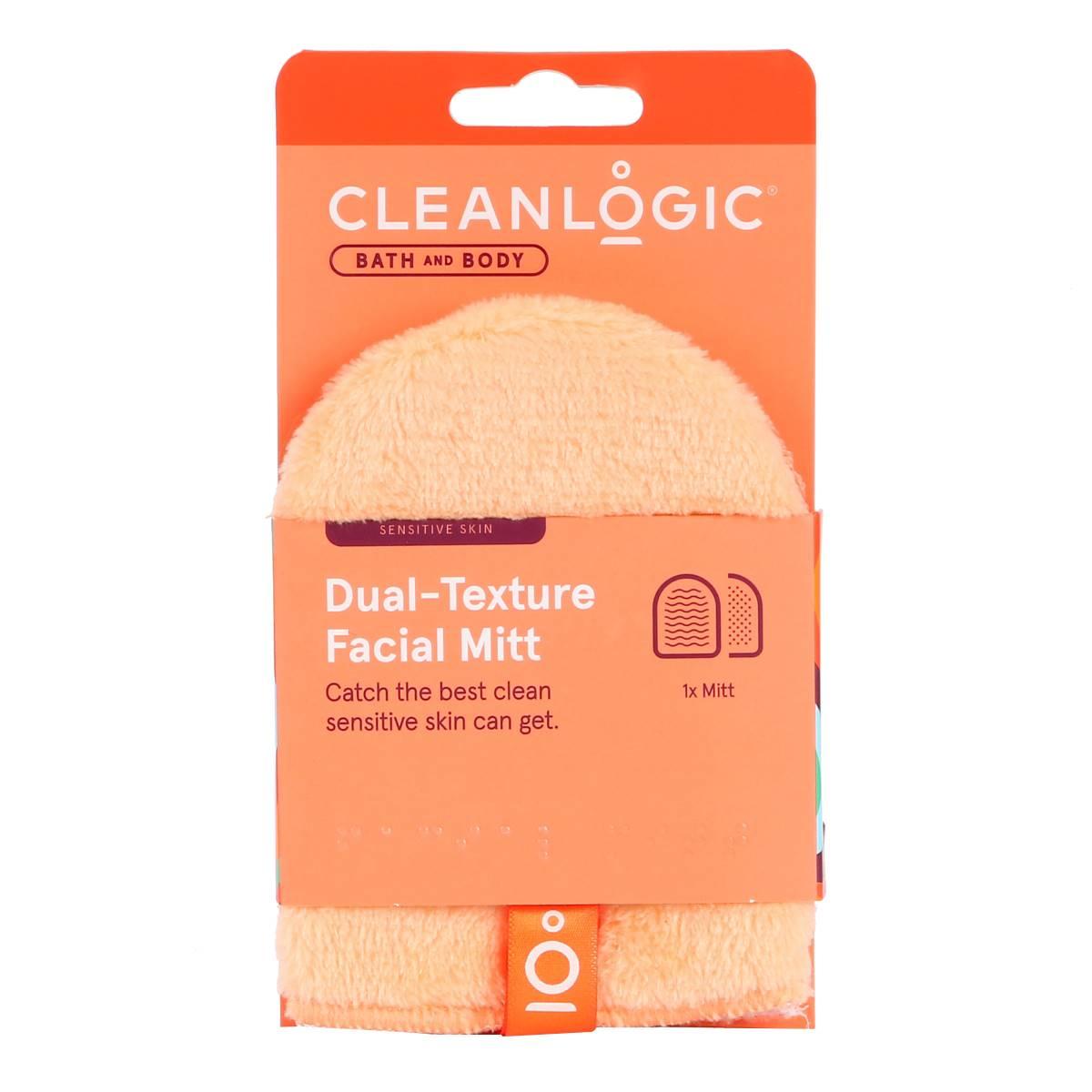 Cleanlogic Bath &amp; Body Sensitive Skin Dual Texture Facial Mitt