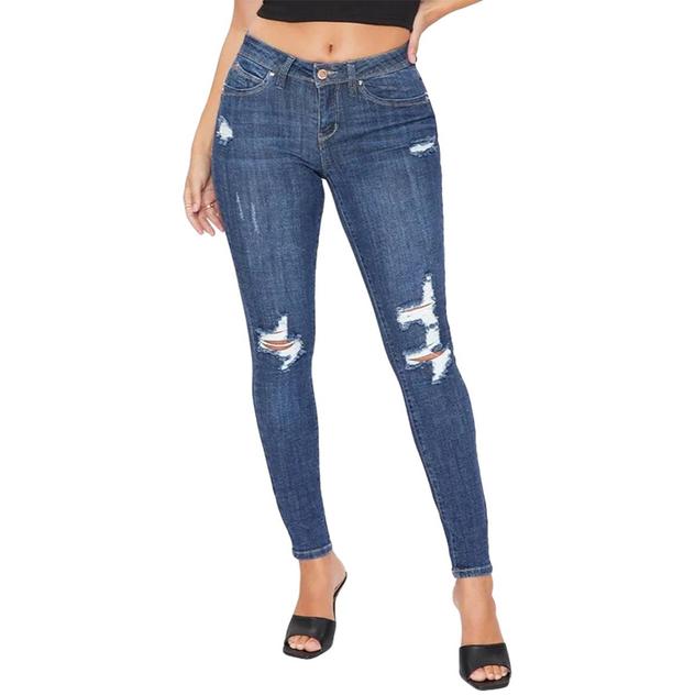 Juniors YMI® Wanna Betta Butt Premium Distressed Skinny Jeans