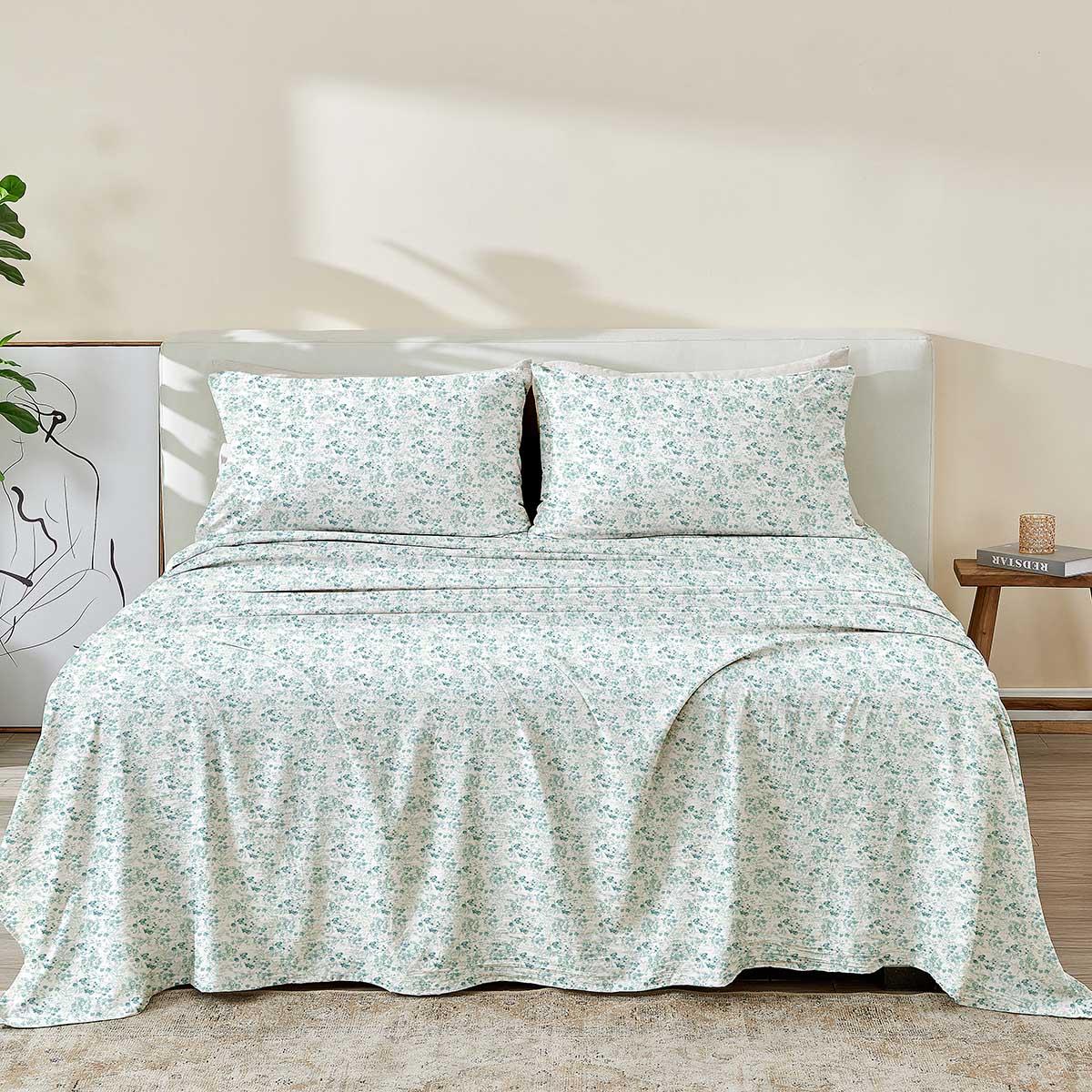 Patina Vie Maison Killian Microfiber Chamblee Blue Sheet Set