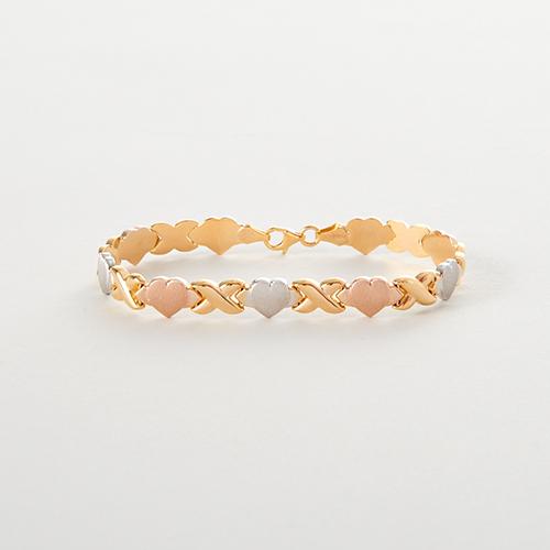 Tri-Color Hugs & Kisses Bracelet