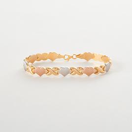 Tri-Color Hugs & Kisses Bracelet