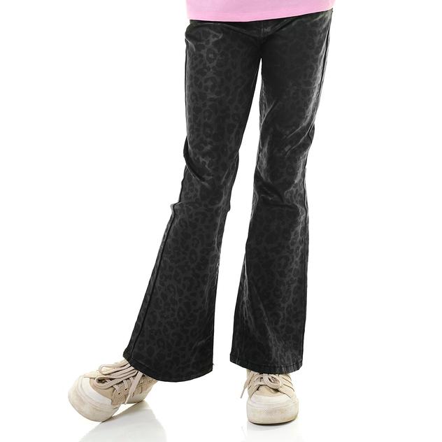 Girls (7-14) YMI® Leopard Pleather Flare Leg Pants