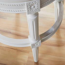 New Ridge Home Goods Chapman Bar-Height Swivel Barstool - White