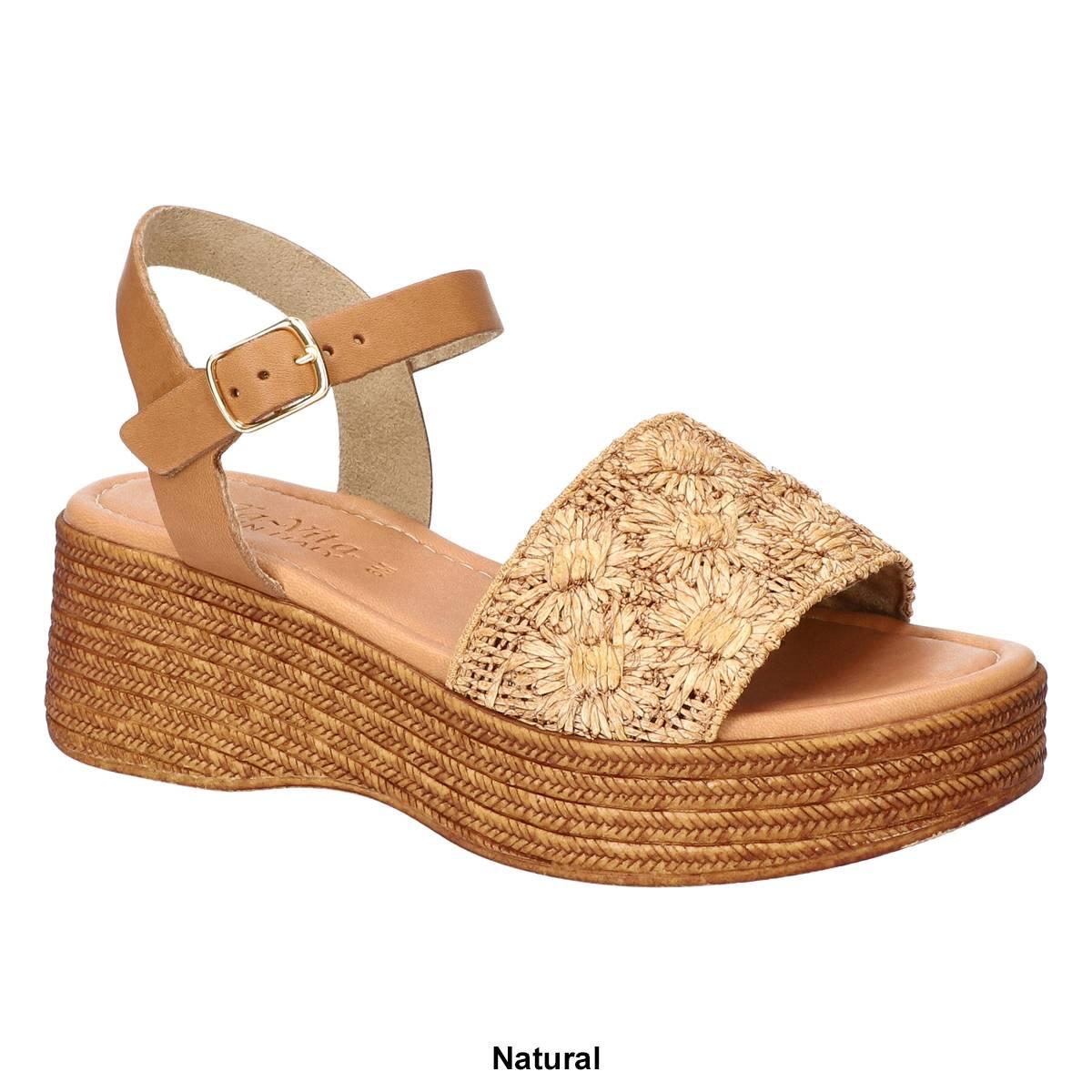 Womens Bella Vita Kea-Italy Floral Wedge Sandals