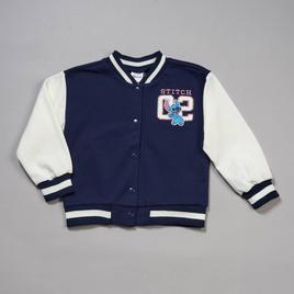 Girls (4-6x) Disney Stitch Fleece Lined Bomber Jacket