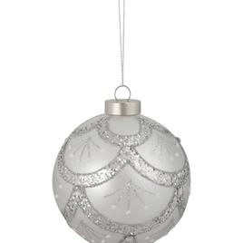 Northlight Seasonal 4in. Glittered Cosmoid Christmas Ornament