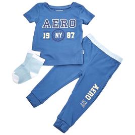 Toddler Boy Aeropostale Kids NY 1987 Short Sleeve Pajama Set
