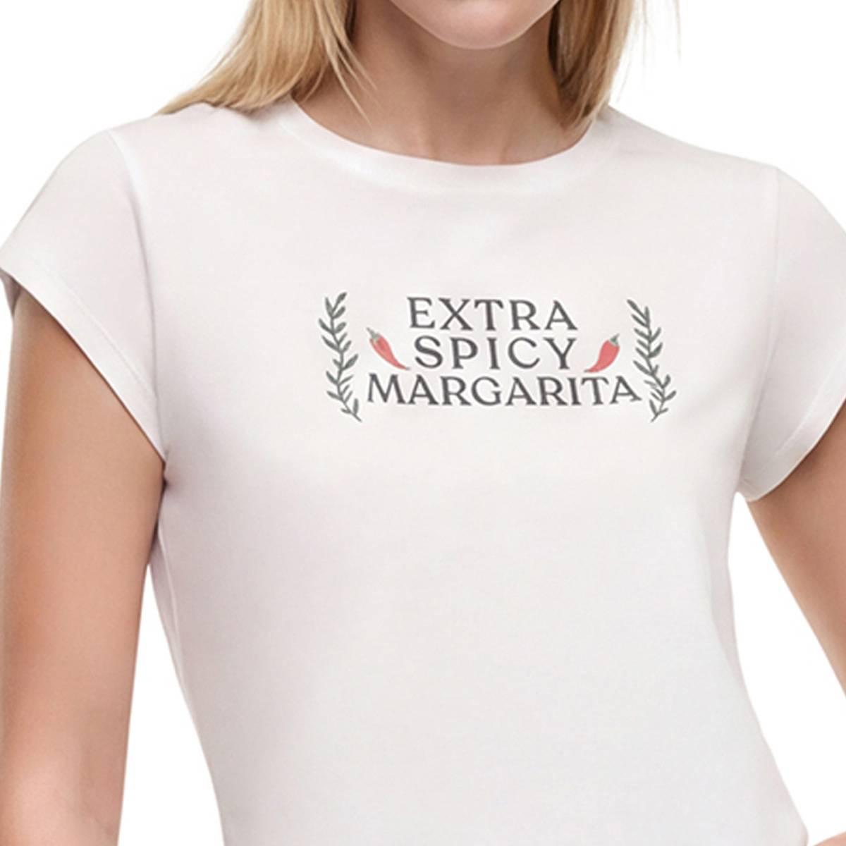 Womens Wildfox Cap Sleeve Extra Spicy Luna Baby Graphic Tee