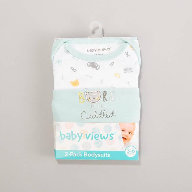 Baby Unisex (3-9M) baby views® 2pk. Alphabet Bodysuits