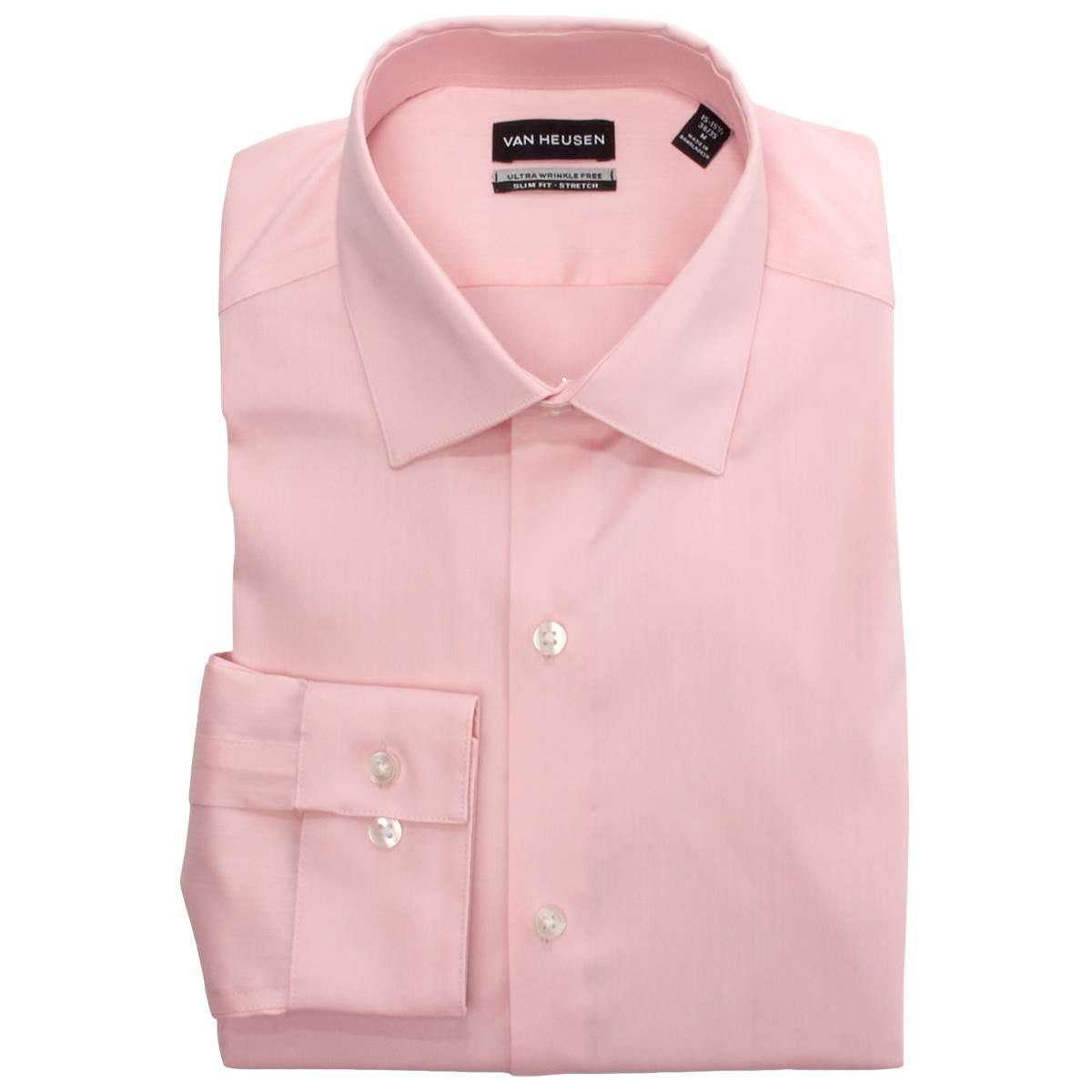 Mens Van Heusen(R) Slim Fit Ultra Wrinkle Free Dress Shirt - Peony