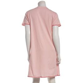 Womens René Rofé®  Short Sleeve Bear Hugs Embroidered Nightshirt