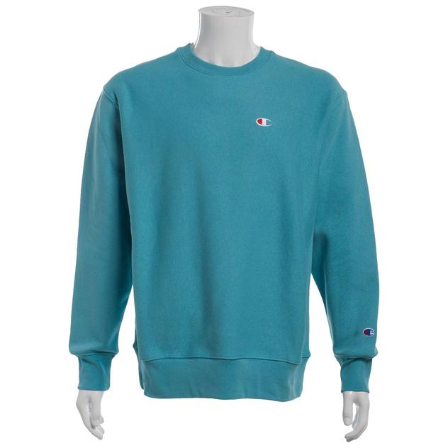 Mens Champion® Fleece Crew Neck Sweatshirt with Small C Logo