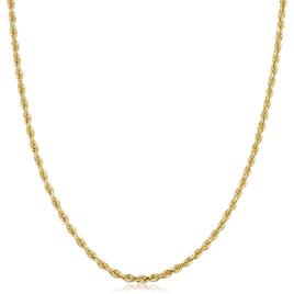 Gold Classics(tm) 10kt. Gold Semi Solid Rope Necklace