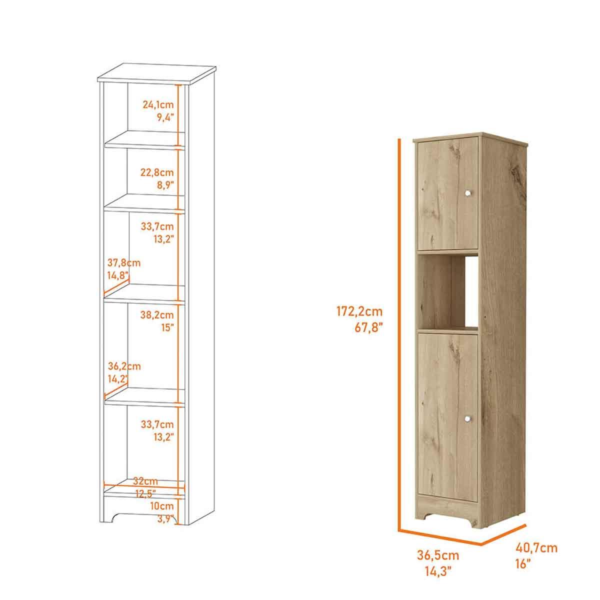 FM FURNITURE Charlotte Linen Cabinet