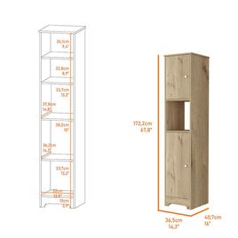 FM FURNITURE Charlotte Linen Cabinet