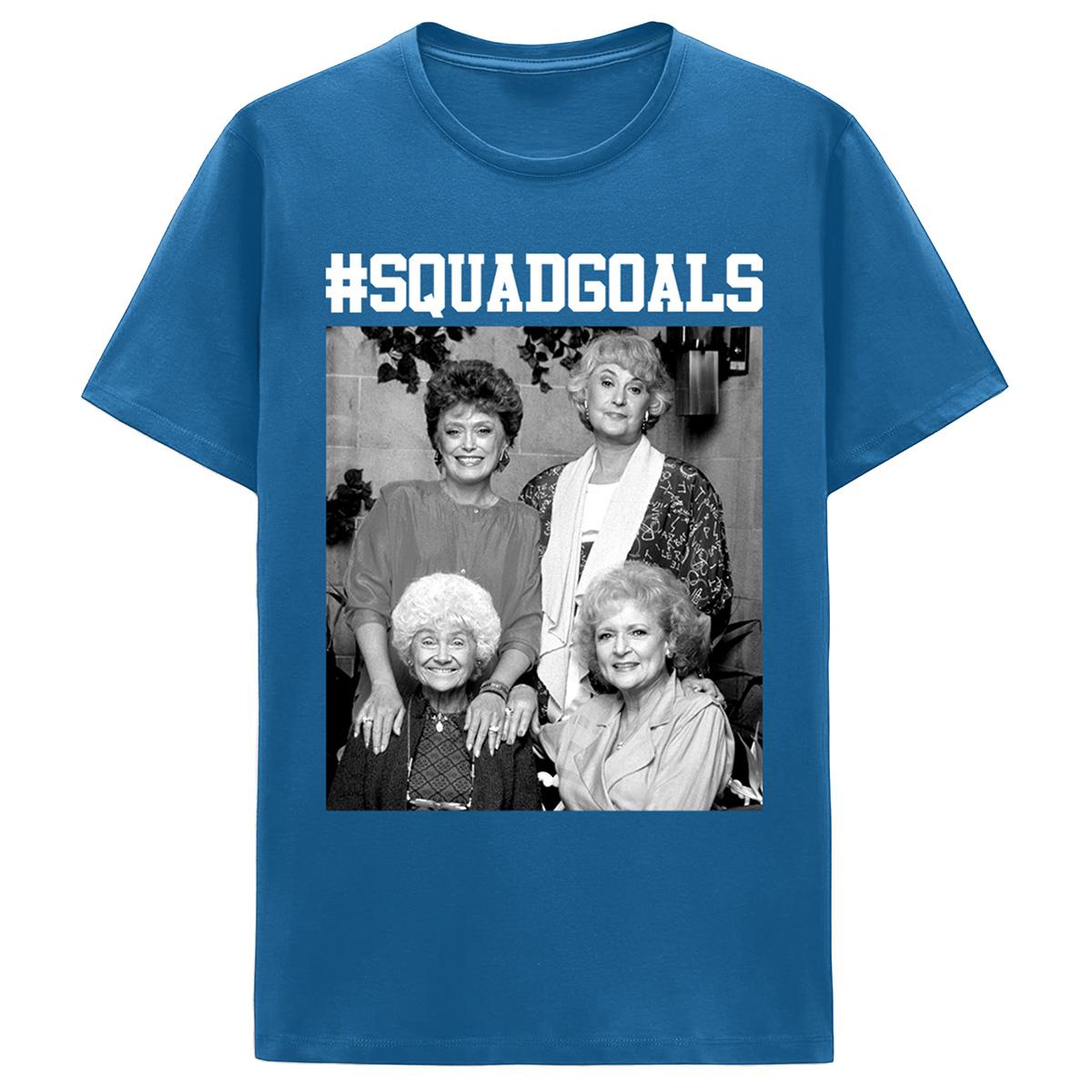 Young Mens Golden Girls Squad Goals Graphic Tee