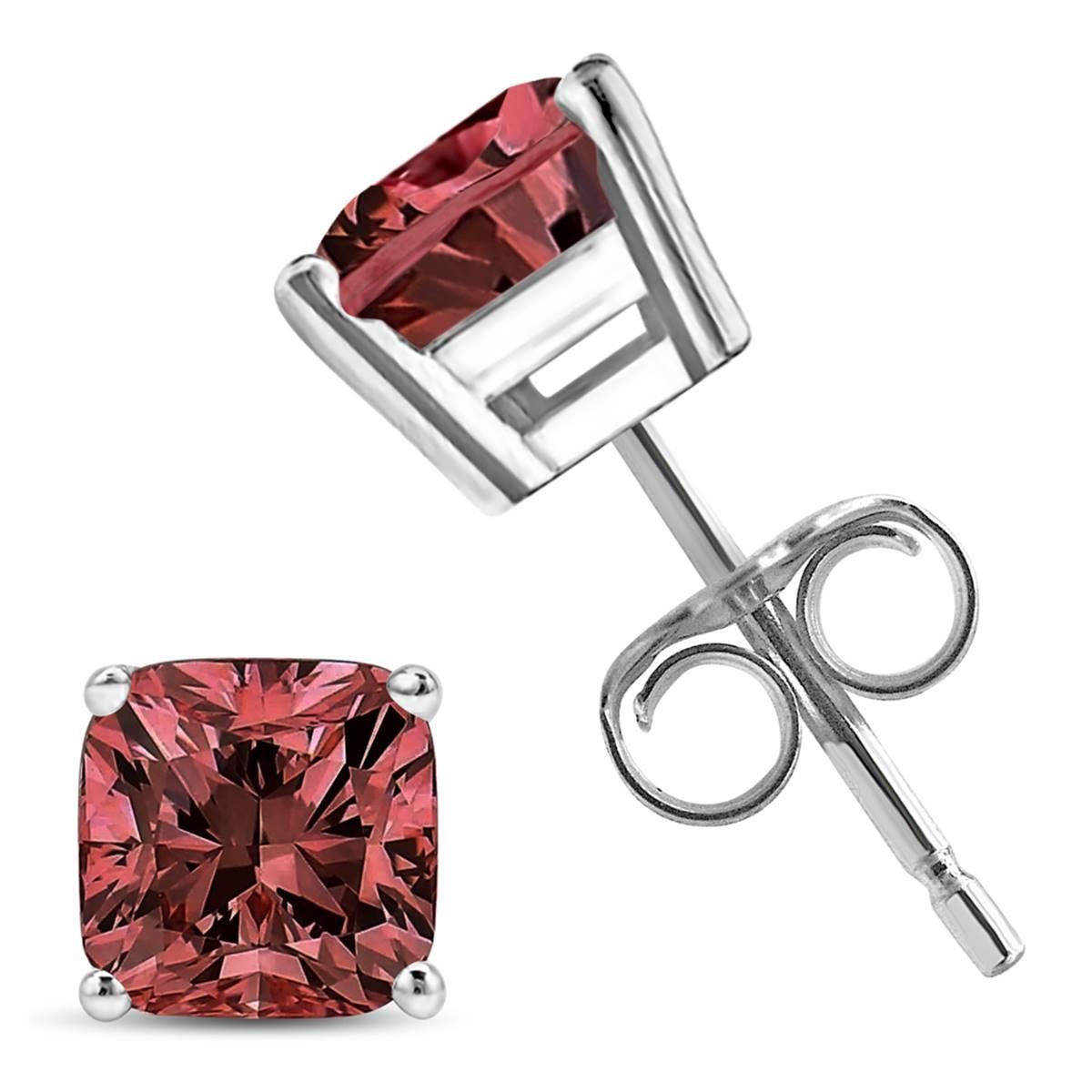 Haus of Brilliance 1/2ct. Lab Grown Pink Diamond Stud Earrings