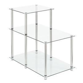 Convenience Concepts Designs2Go Classic Glass Chairside End Table