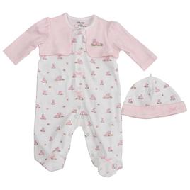 Baby Girl (NB-9M) Little Me Baby Bunnies Girl Footie Sleeper