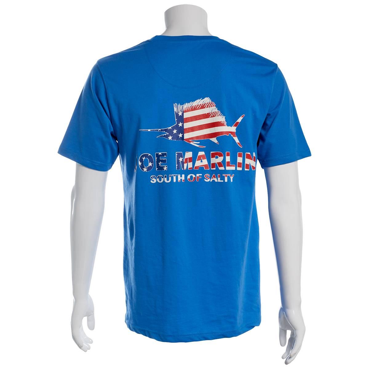 Mens Joe Marlin American Marlin Flag Tee
