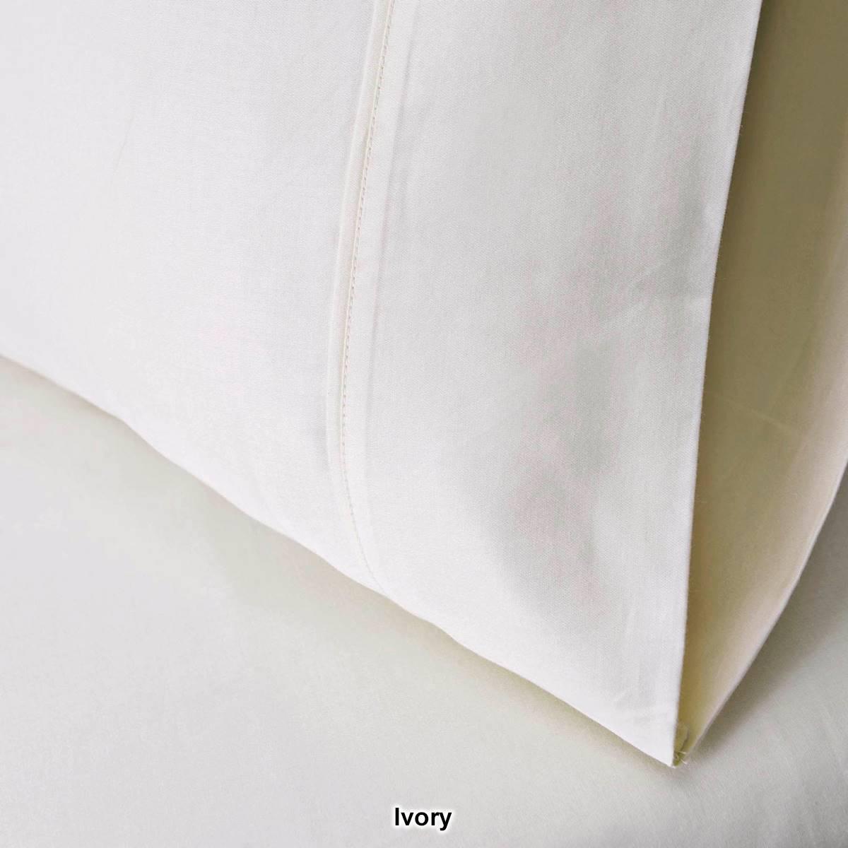 Superior 2pc. 530TC Egyptian Cotton Solid Pillowcase Set