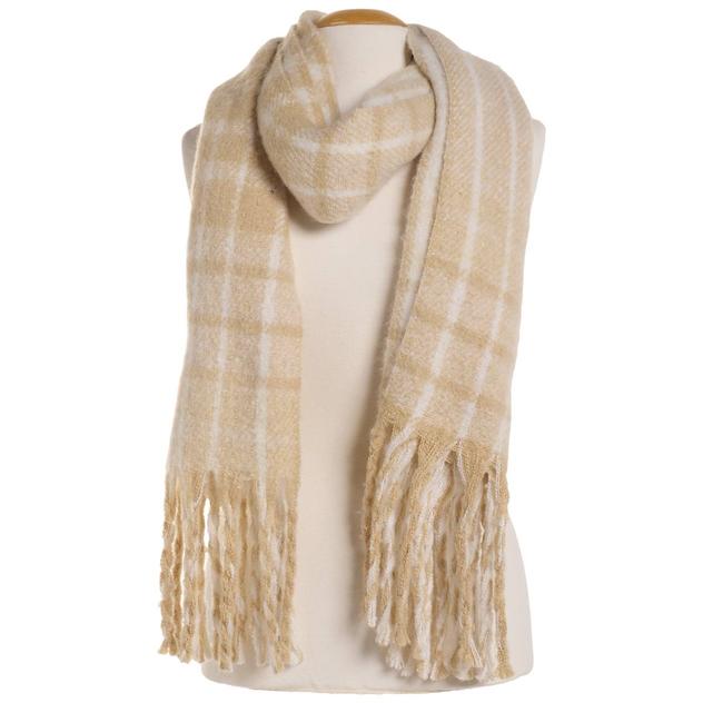 Womens Steve Madden 2 Tone Plaid Scarf