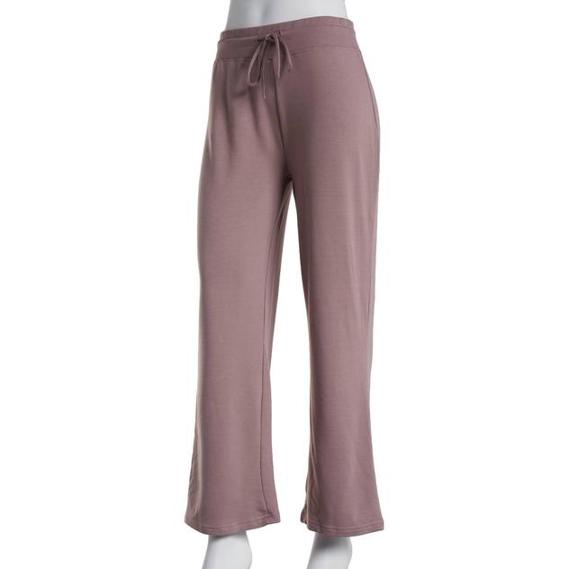 Womens Starting Point® French Terry Short Length Pants - Mocha