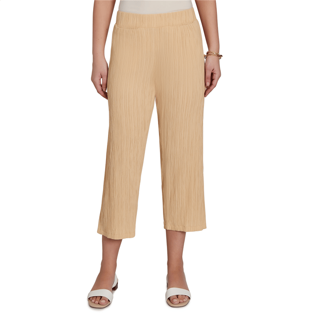 Womens Emaline Verde Grove II Pull On Wide Leg Capris