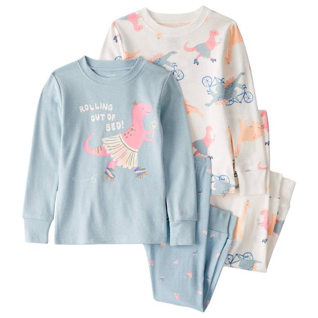 Baby Girl (12-24M) Carter's® 4pc. Rolling Skates Dino Pajama Set